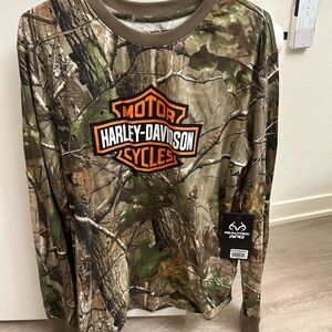 Harley-Davidson RealTree Men's Camouflage Long Sleeve Shirt
